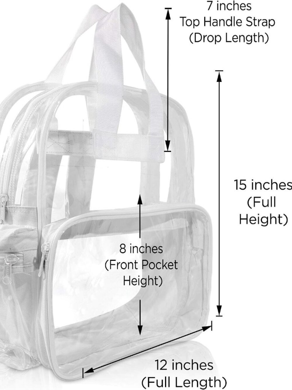 Clear Small Backpack - Picture 4 of 10